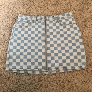 Forever 21 checkered skirt